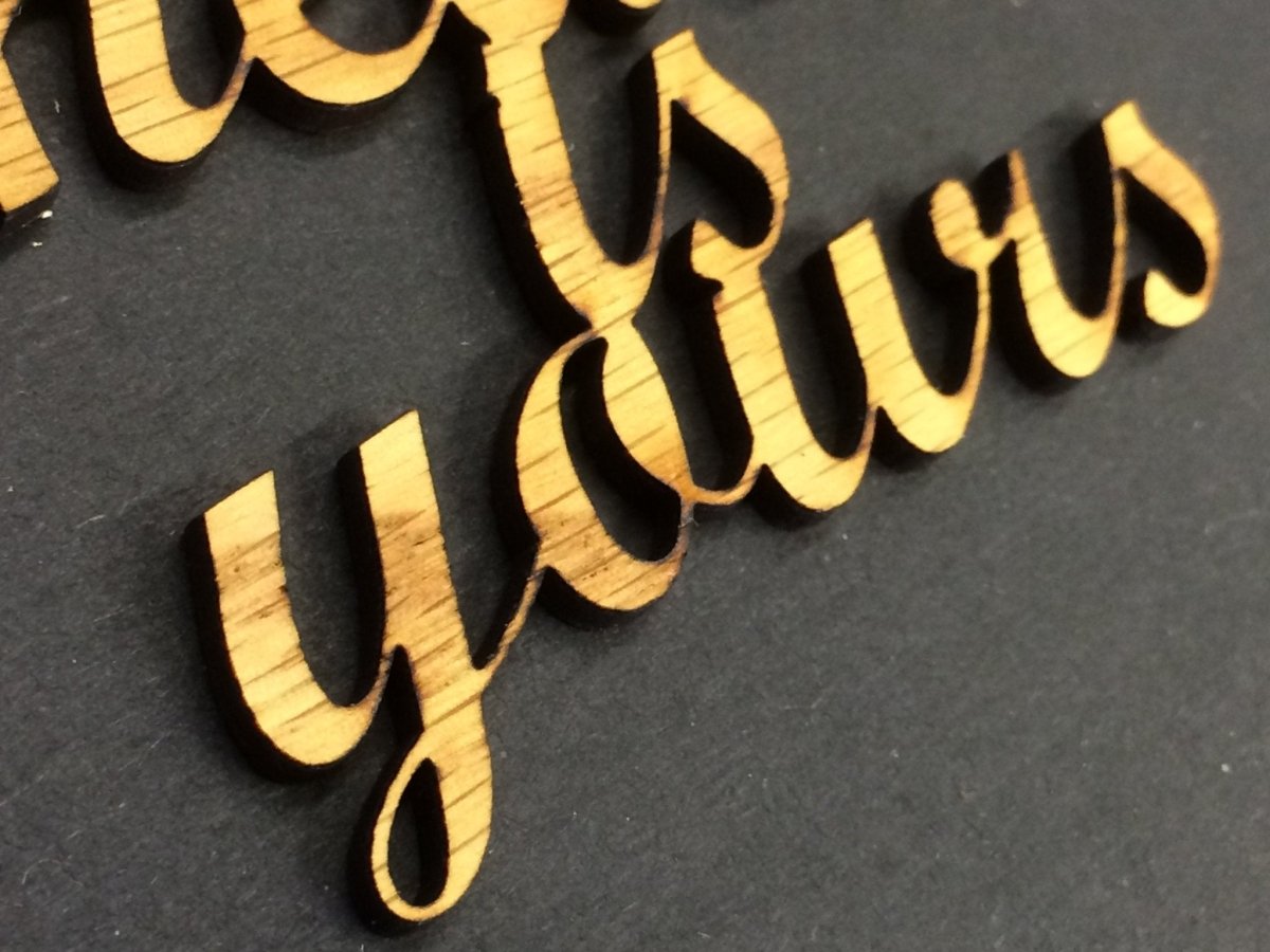 My Heart is Yours - Legacy Images - Novelty Signs - embellishment sign wedding laser engraved