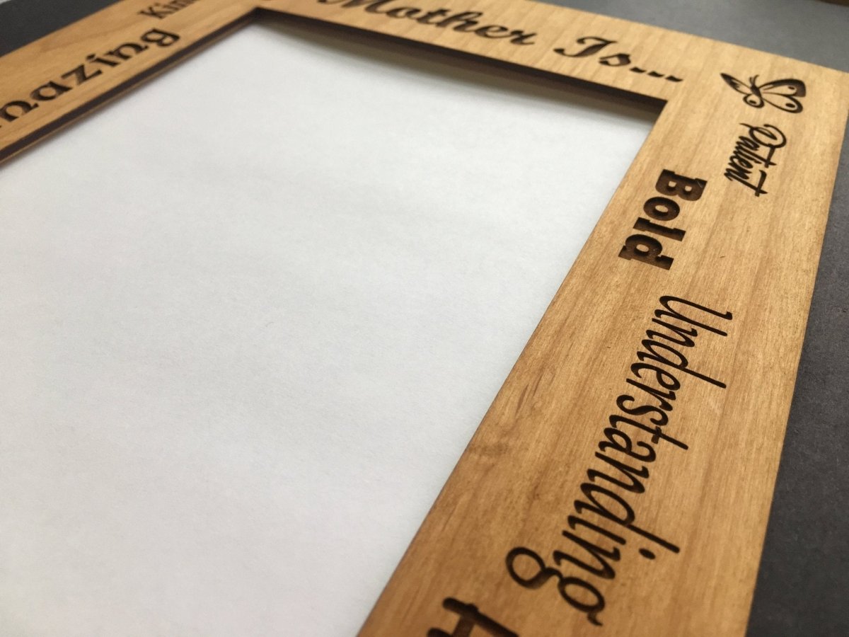 My Mother Is... Picture Frame - 8x10 Frame Hold 5x7 Photo - Legacy Images - Picture Frames - 8x10 picture frame family mom laser engraved