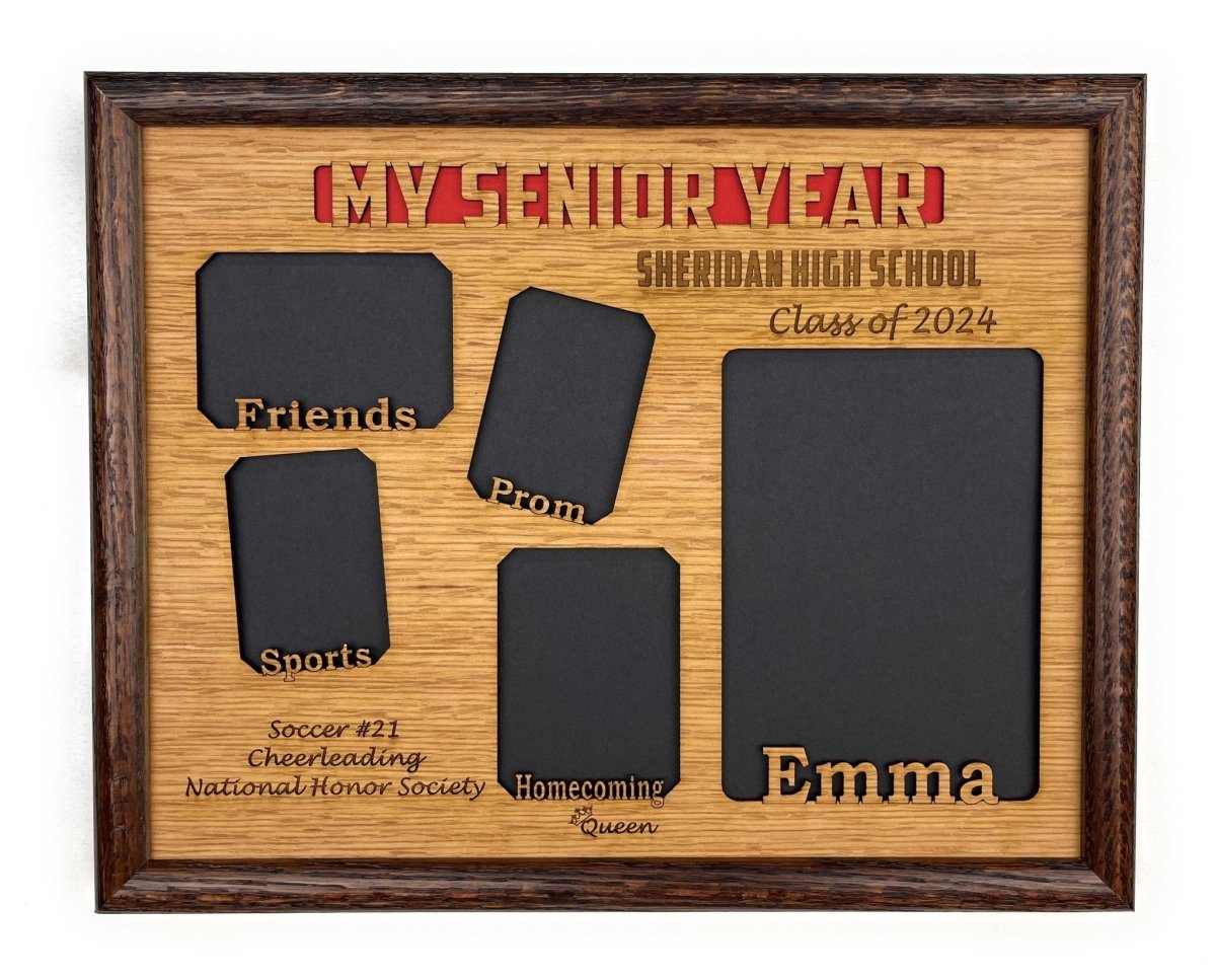 My Senior Year Picture Frame 11"x14" - Legacy Images - Picture Frames - 11x14 Picture Frame graduation name laser engraved