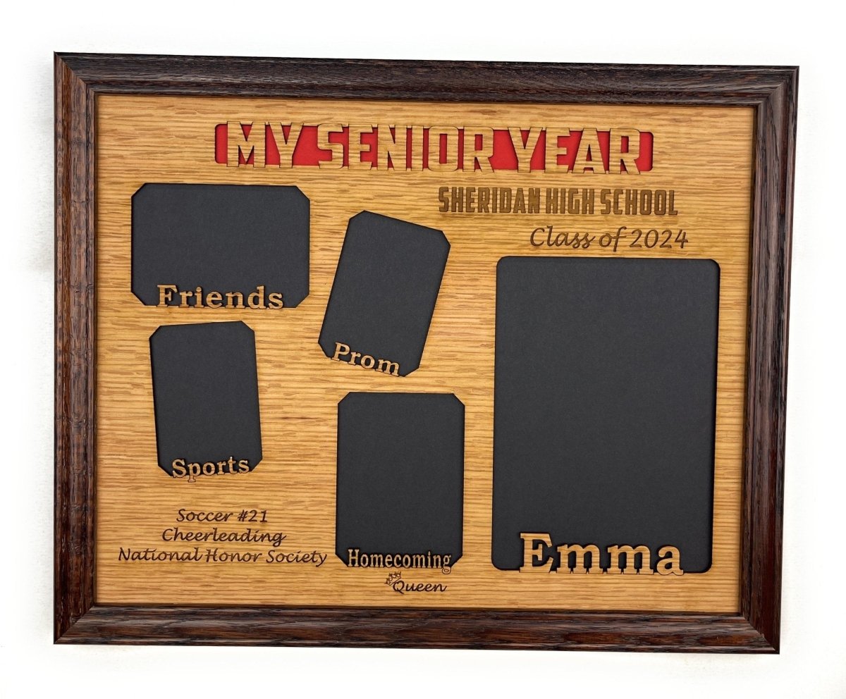 My Senior Year Picture Frame 11"x14" - Legacy Images - Picture Frames - 11x14 Picture Frame graduation name laser engraved