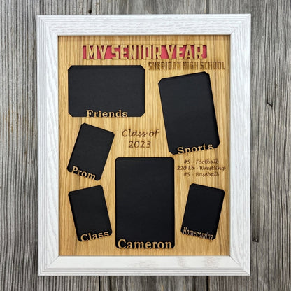My Senior Year Picture Frame 11"x14" - Legacy Images - Picture Frames - 11x14 Picture Frame graduation name laser engraved