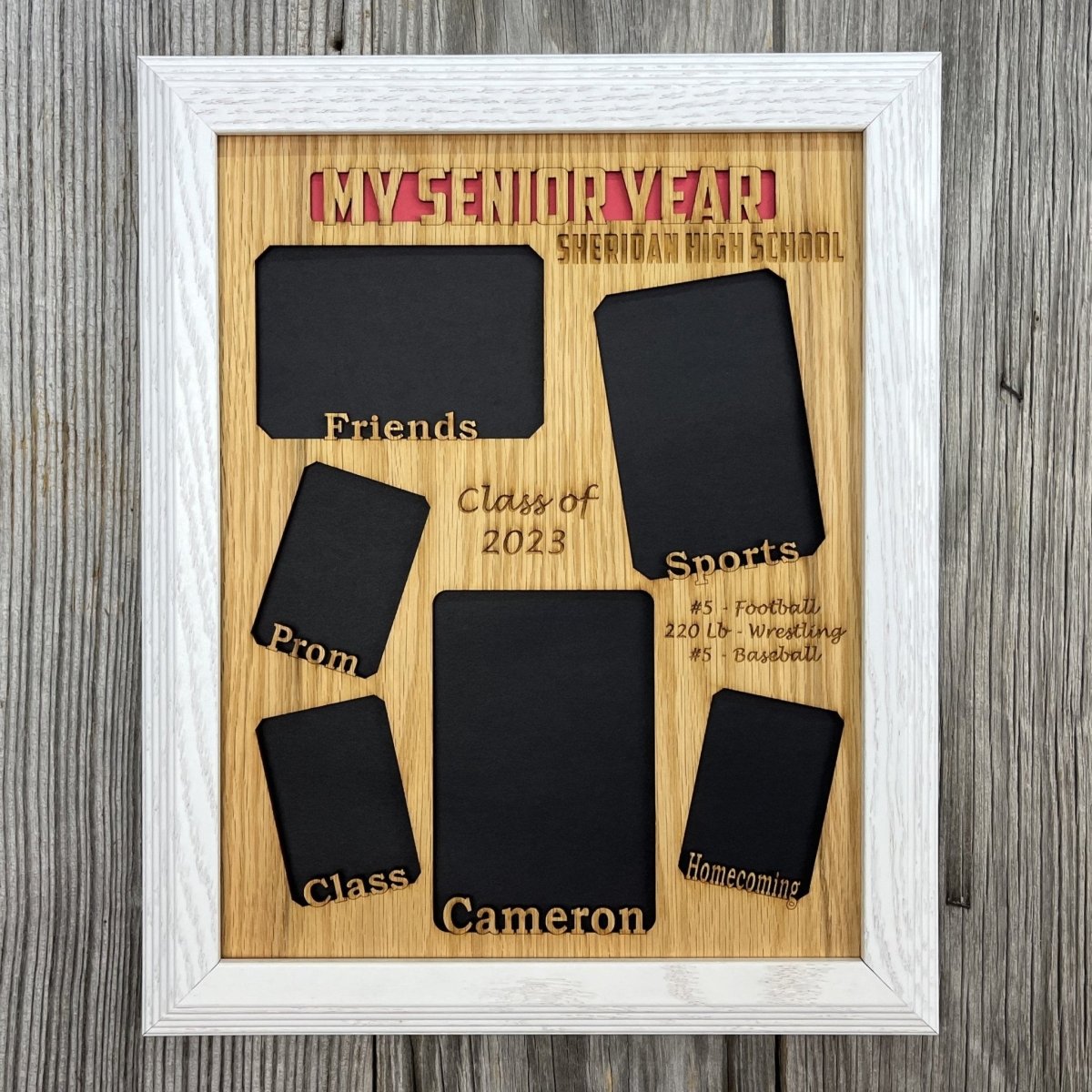 My Senior Year Picture Frame 11"x14" - Legacy Images - Picture Frames - 11x14 Picture Frame graduation name laser engraved