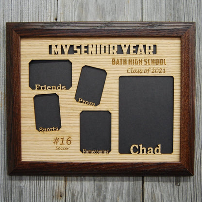 My Senior Year Picture Frame 11"x14" - Legacy Images - Picture Frames - 11x14 Picture Frame graduation name laser engraved