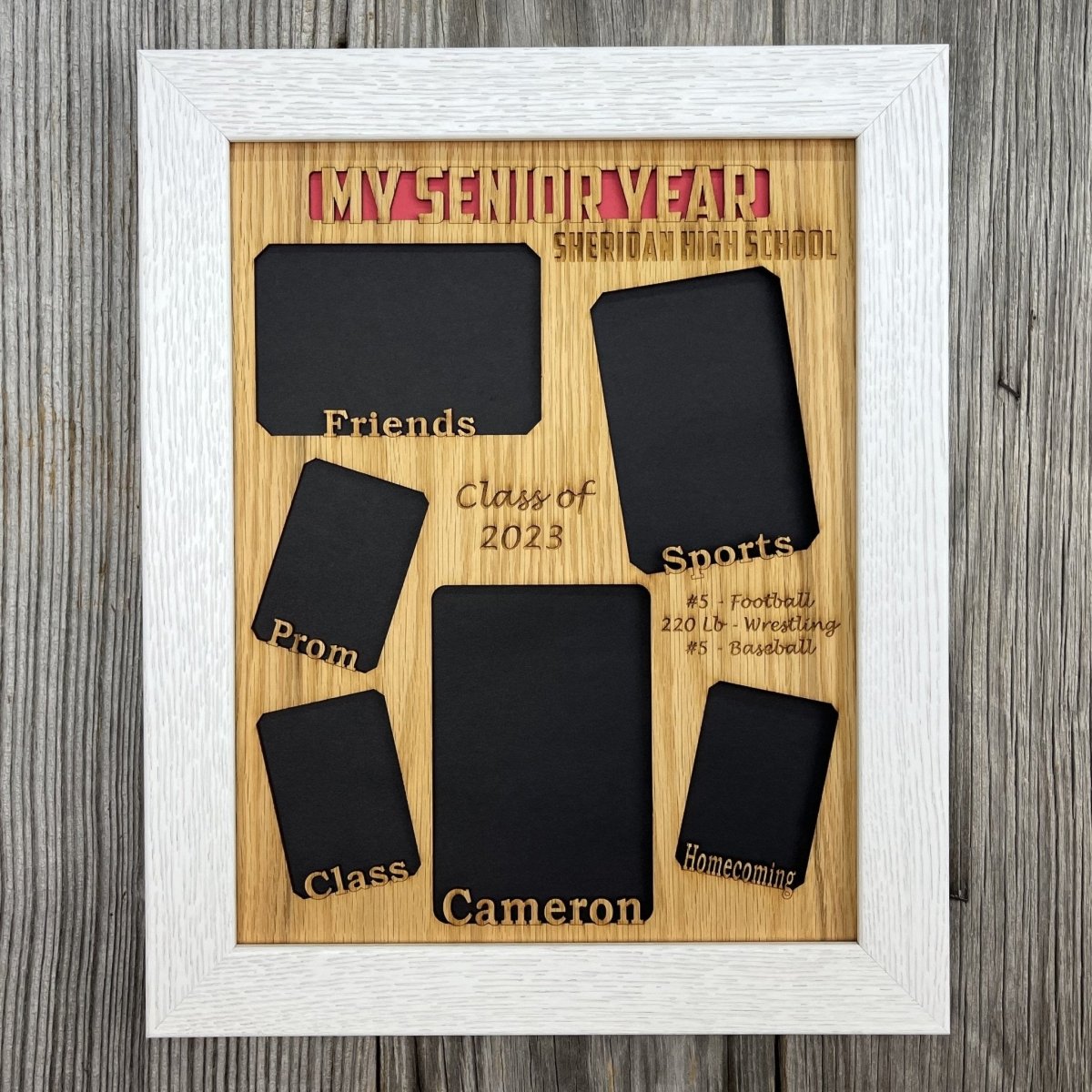 My Senior Year Picture Frame 11"x14" - Legacy Images - Picture Frames - 11x14 Picture Frame graduation name laser engraved