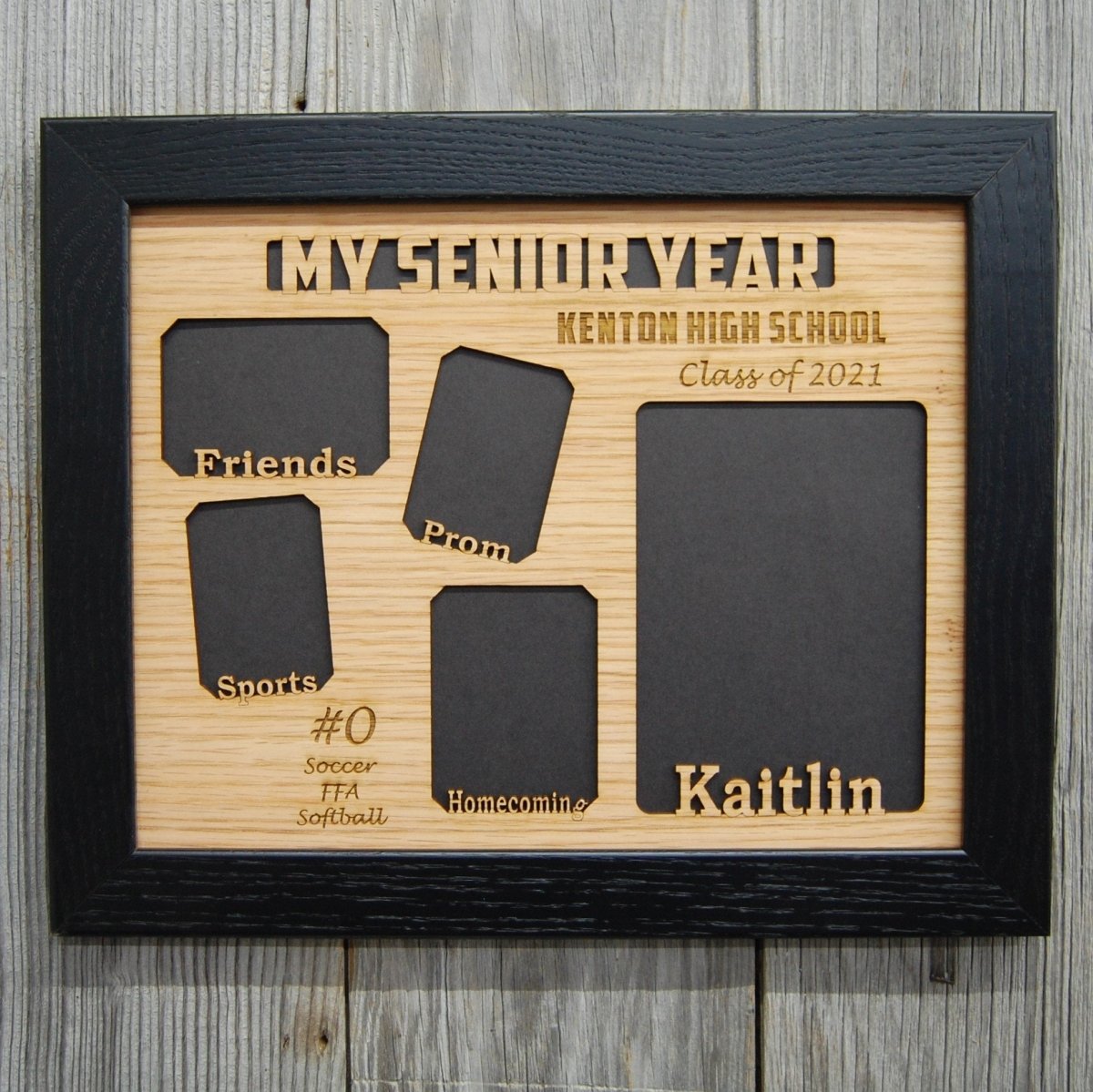 My Senior Year Picture Frame 11"x14" - Legacy Images - Picture Frames - 11x14 Picture Frame graduation name laser engraved