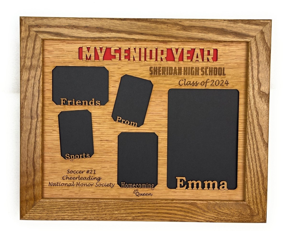My Senior Year Picture Frame 11"x14" - Legacy Images - Picture Frames - 11x14 Picture Frame graduation name laser engraved