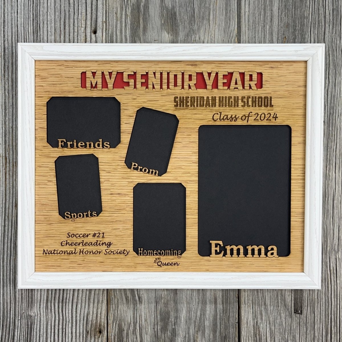 My Senior Year Picture Frame 11"x14" - Legacy Images - Picture Frames - 11x14 Picture Frame graduation name laser engraved