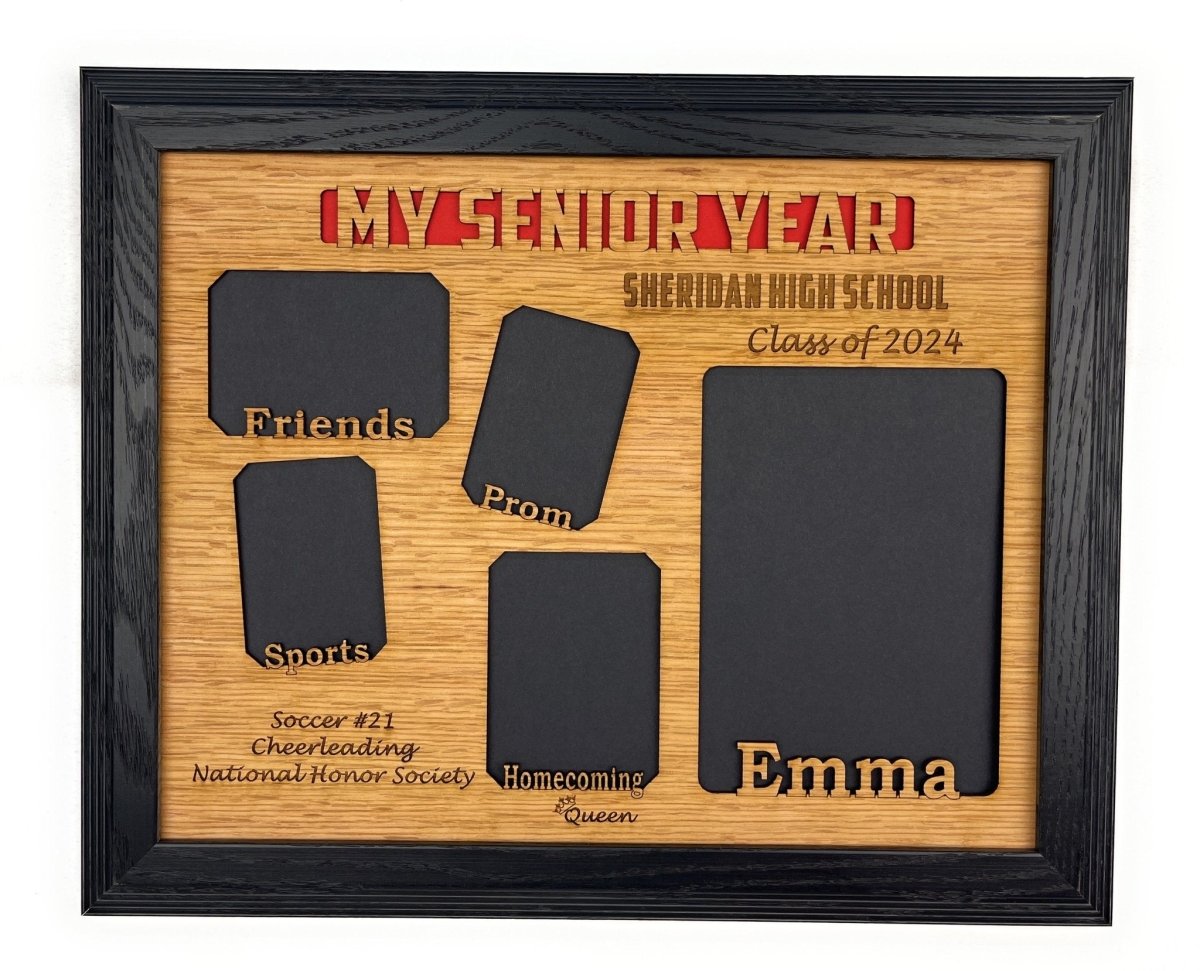 My Senior Year Picture Frame 11"x14" - Legacy Images - Picture Frames - 11x14 Picture Frame graduation name laser engraved