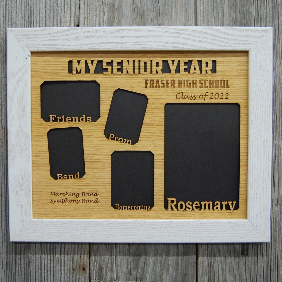 My Senior Year Picture Frame 11"x14" - Legacy Images - Picture Frames - 11x14 Picture Frame graduation name laser engraved