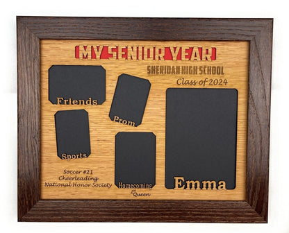 My Senior Year Picture Frame 11"x14" - Legacy Images - Picture Frames - 11x14 Picture Frame graduation name laser engraved