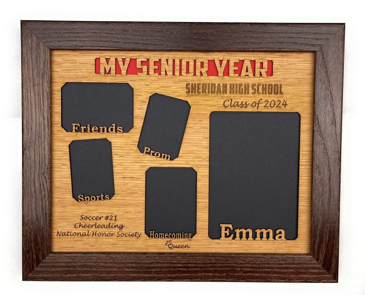My Senior Year Picture Frame 11"x14" - Legacy Images - Picture Frames - 11x14 Picture Frame graduation name laser engraved