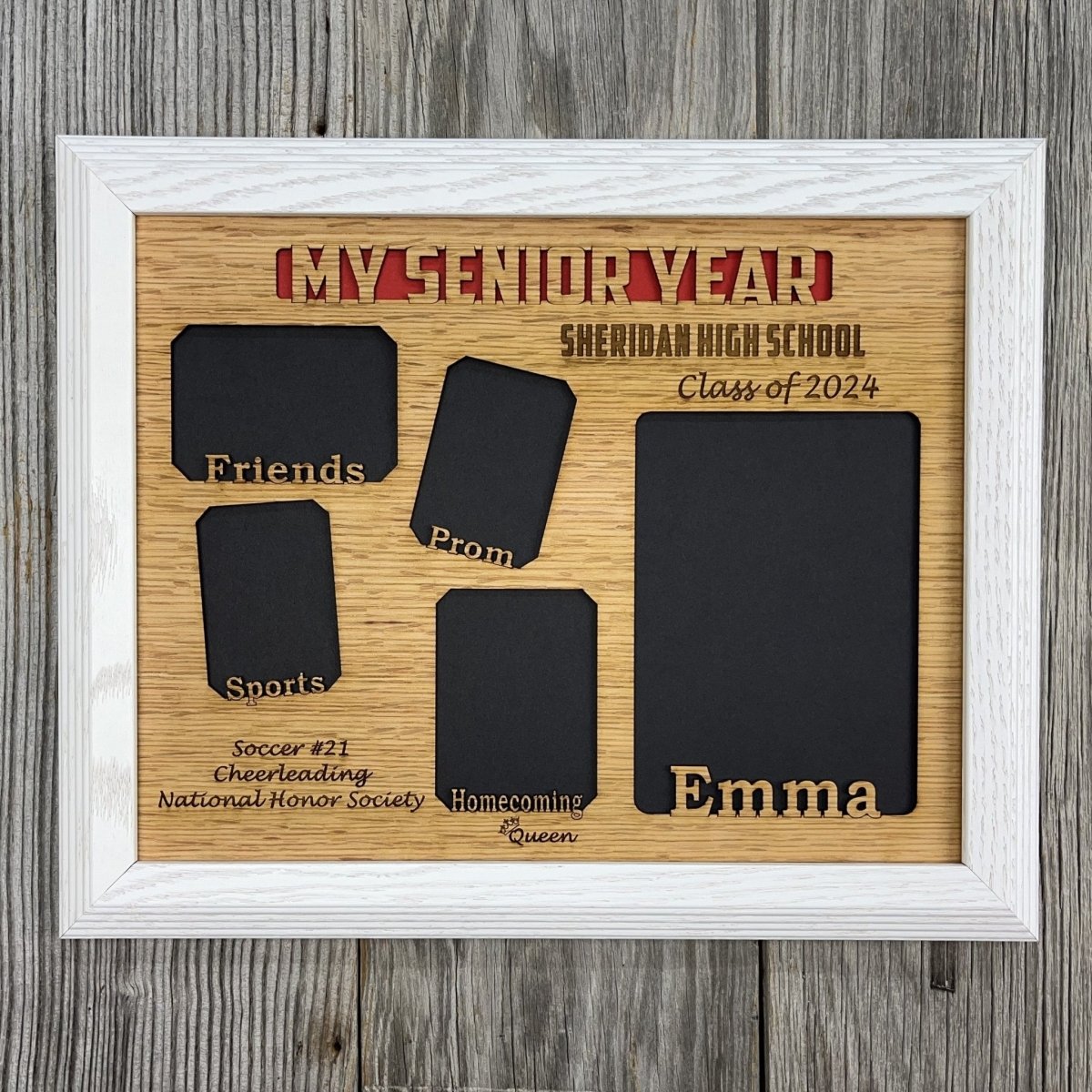 My Senior Year Picture Frame 11"x14" - Legacy Images - Picture Frames - 11x14 Picture Frame graduation name laser engraved