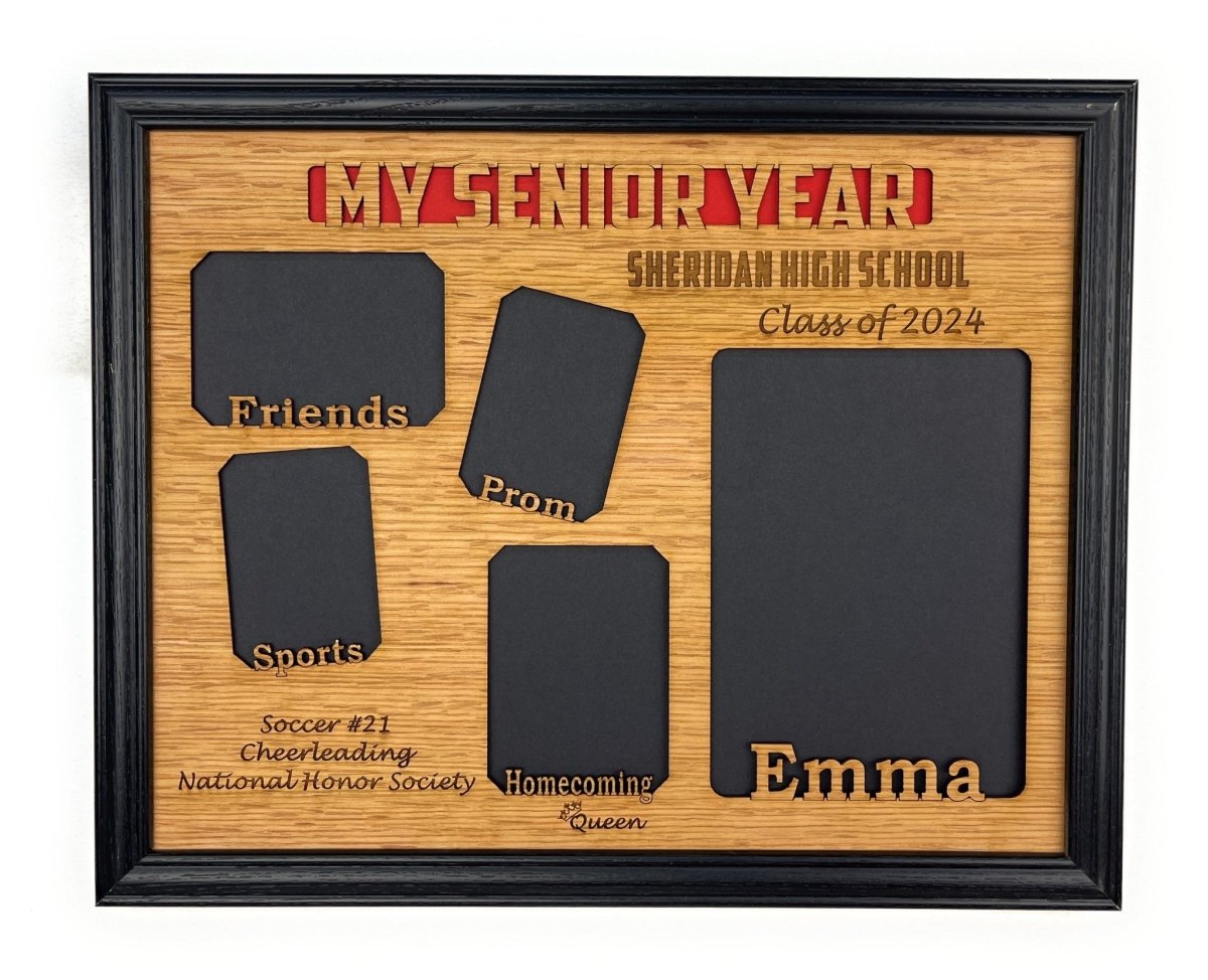 My Senior Year Picture Frame 11"x14" - Legacy Images - Picture Frames - 11x14 Picture Frame graduation name laser engraved