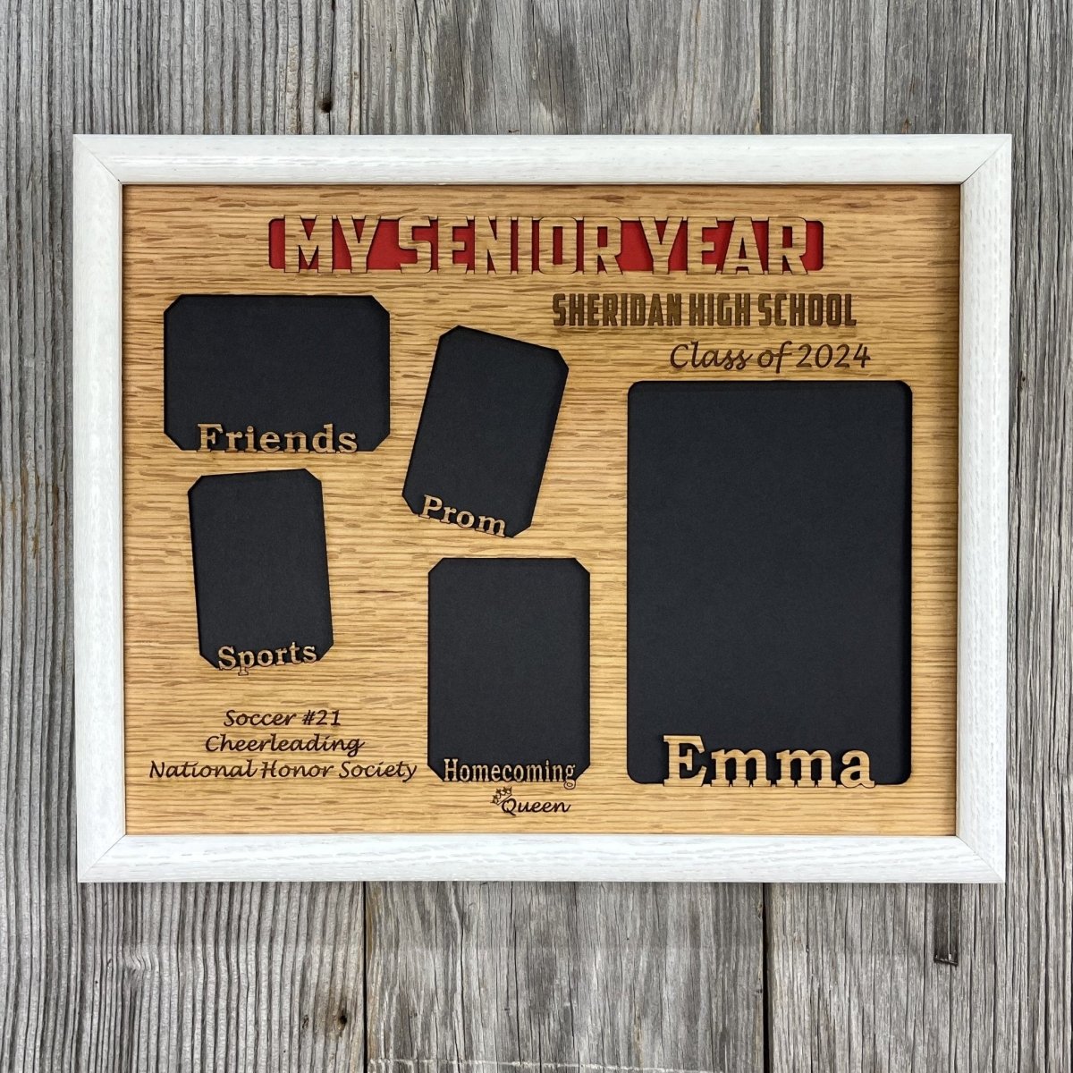 My Senior Year Picture Frame 11"x14" - Legacy Images - Picture Frames - 11x14 Picture Frame graduation name laser engraved