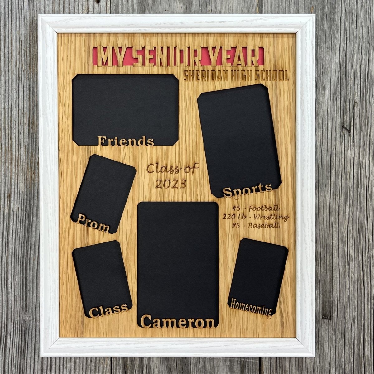 My Senior Year Picture Frame 11"x14" - Legacy Images - Picture Frames - 11x14 Picture Frame graduation name laser engraved