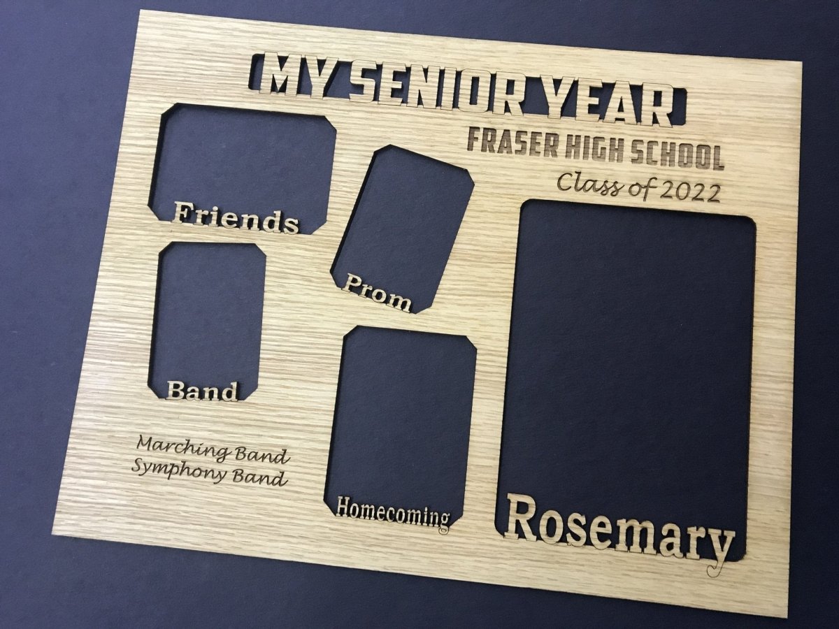 My Senior Year Picture Frame 11"x14" - Legacy Images - Picture Frames - 11x14 Picture Frame graduation name laser engraved