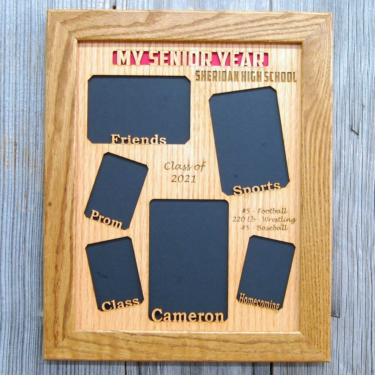 My Senior Year Picture Frame 11"x14" - Legacy Images - Picture Frames - 11x14 Picture Frame graduation name laser engraved