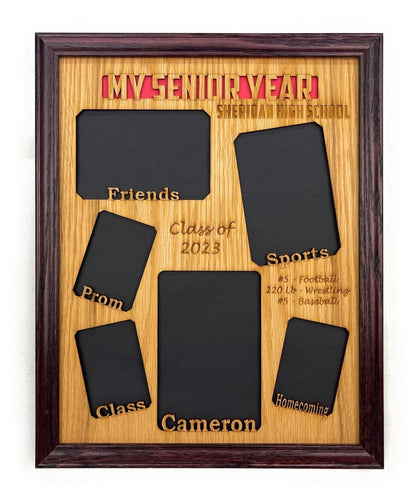My Senior Year Picture Frame 11"x14" - Legacy Images - Picture Frames - 11x14 Picture Frame graduation name laser engraved