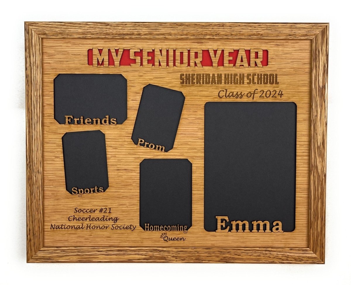 My Senior Year Picture Frame 11"x14" - Legacy Images - Picture Frames - 11x14 Picture Frame graduation name laser engraved