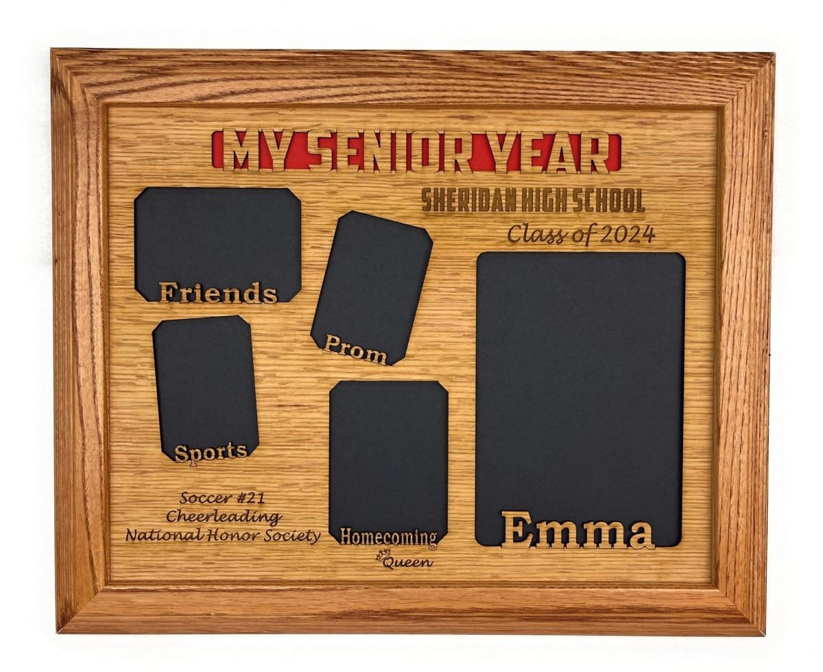 My Senior Year Picture Frame 11"x14" - Legacy Images - Picture Frames - 11x14 Picture Frame graduation name laser engraved