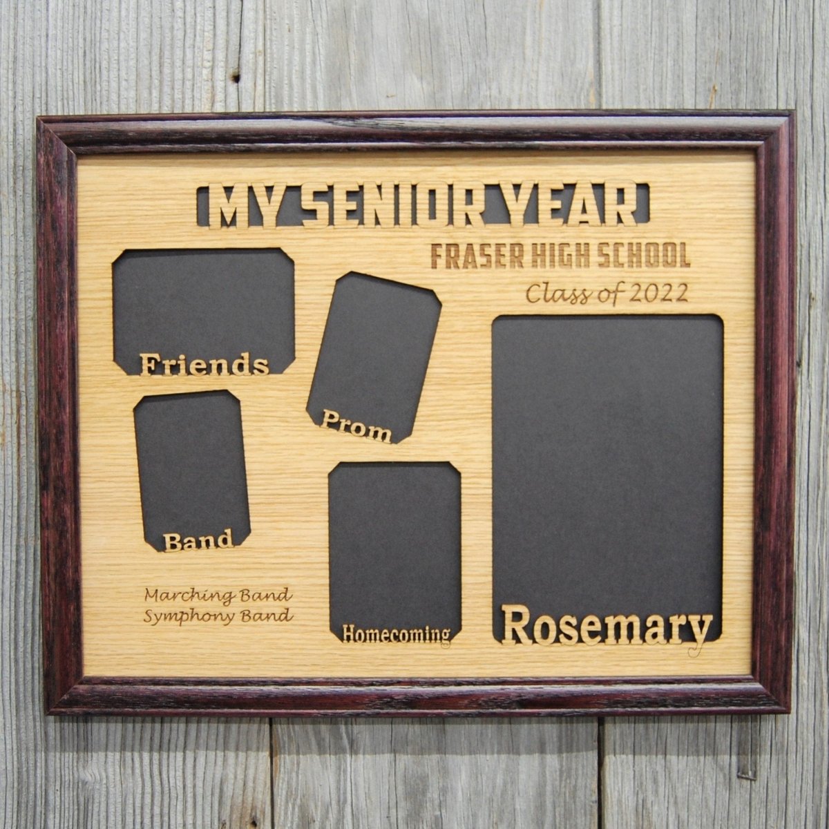 My Senior Year Picture Frame 11"x14" - Legacy Images - Picture Frames - 11x14 Picture Frame graduation name laser engraved