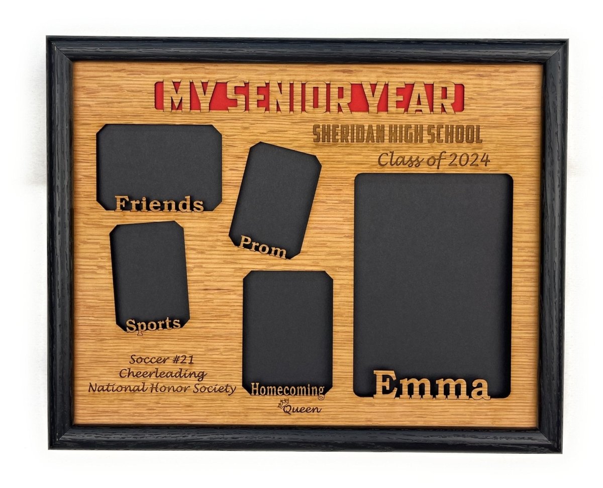My Senior Year Picture Frame 11"x14" - Legacy Images - Picture Frames - 11x14 Picture Frame graduation name laser engraved