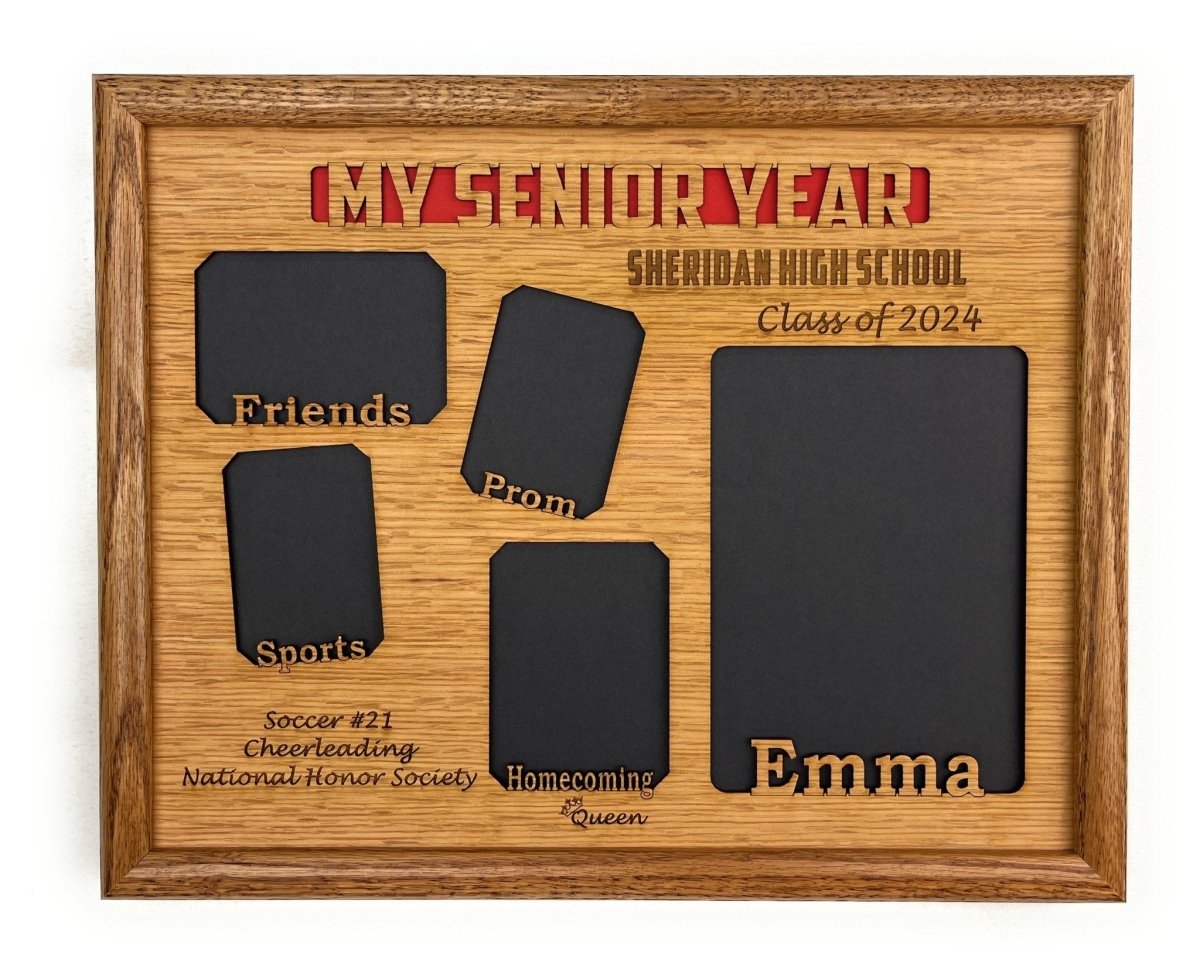 My Senior Year Picture Frame 11"x14" - Legacy Images - Picture Frames - 11x14 Picture Frame graduation name laser engraved