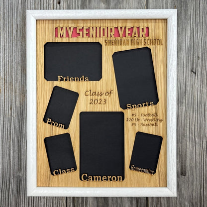 My Senior Year Picture Frame 11"x14" - Legacy Images - Picture Frames - 11x14 Picture Frame graduation name laser engraved