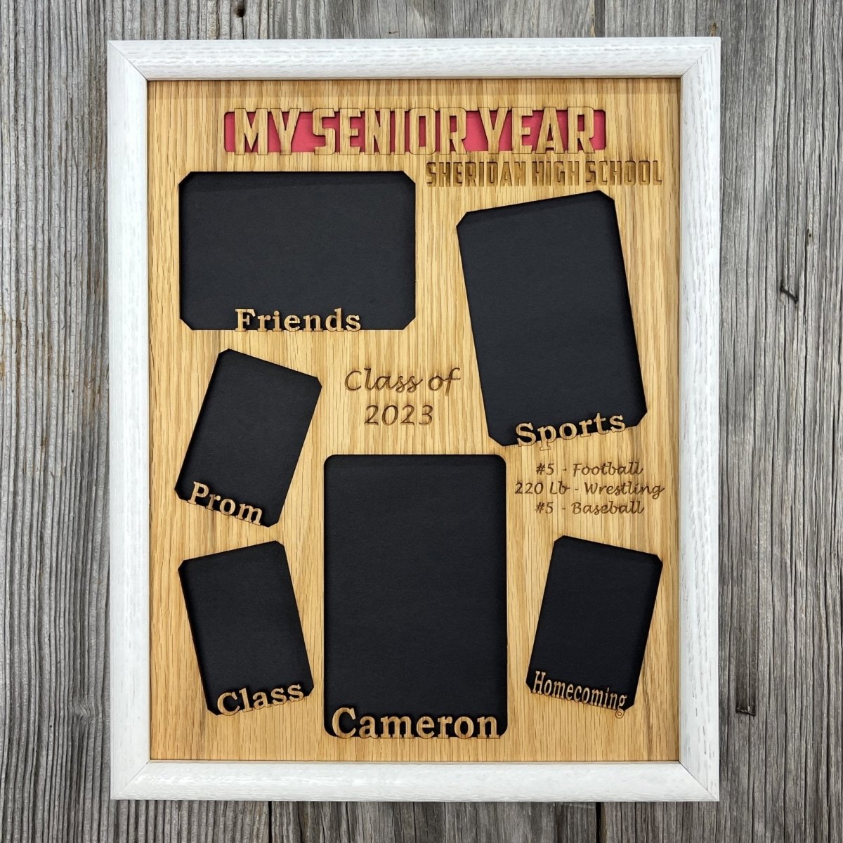 My Senior Year Picture Frame 11"x14" - Legacy Images - Picture Frames - 11x14 Picture Frame graduation name laser engraved