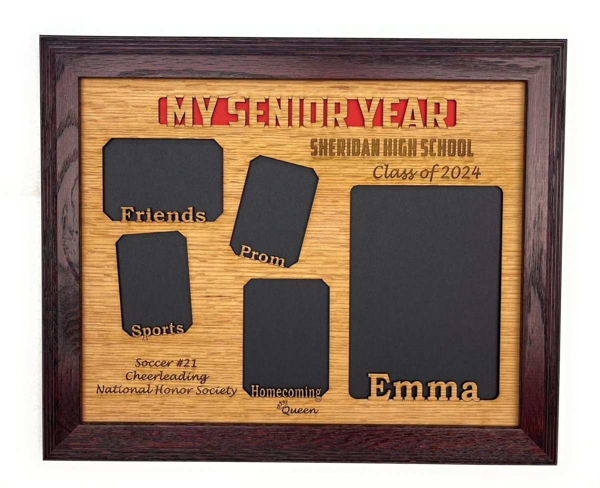 My Senior Year Picture Frame 11"x14" - Legacy Images - Picture Frames - 11x14 Picture Frame graduation name laser engraved