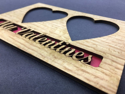 My Valentines Picture Frame - 5x7 Frame Holds 1 or 2 Photos - Legacy Images - Picture Frames - 5x7 picture frame holiday picture frame laser engraved