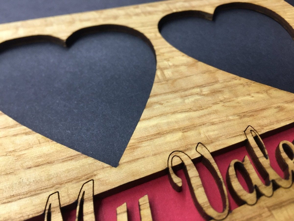 My Valentines Picture Frame - 5x7 Frame Holds 1 or 2 Photos - Legacy Images - Picture Frames - 5x7 picture frame holiday picture frame laser engraved