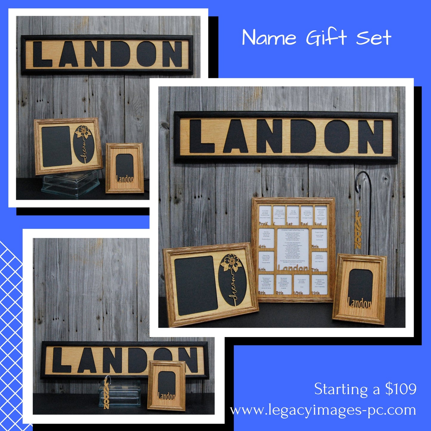 Name Gift Set - Legacy Images - Picture Frames