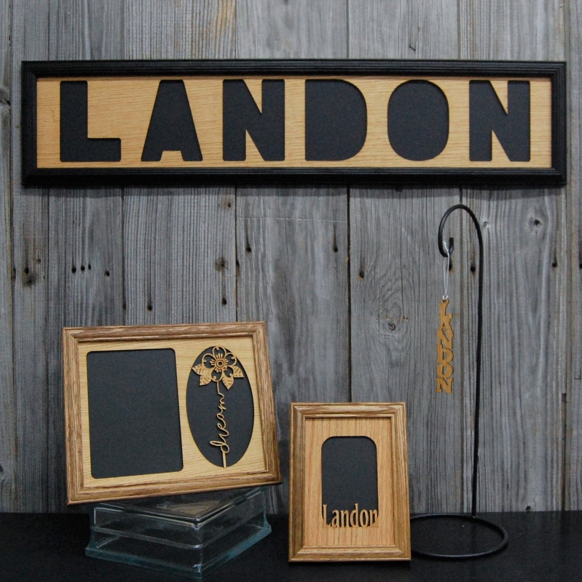 Name Gift Set - Legacy Images - Picture Frames - 11x14 Picture Frame 5x7 picture frame 6x32 frame laser engraved