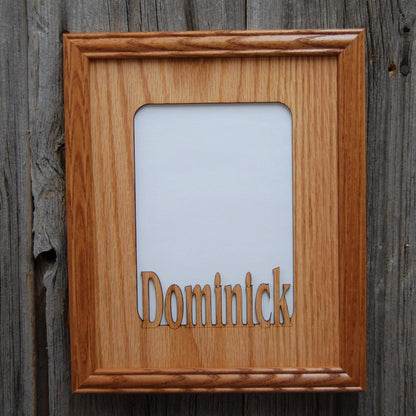 Name Picture Frame - Legacy Images - Picture Frames - 8x10 Honey Lodge Picture Frame laser engraved
