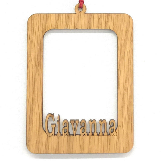 Name Picture Frame Ornament - Legacy Images - Holiday Ornaments