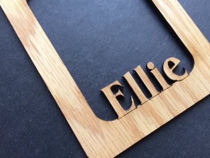Name Picture Frame Ornament - Legacy Images - Holiday Ornaments - christmas holiday name laser engraved