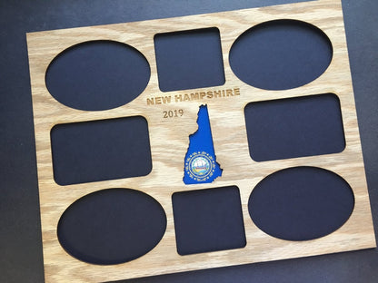 New Hampshire Picture Frame - Legacy Images - Picture Frames - 11x14 Picture Frame 5x7 picture frame picture frame laser engraved