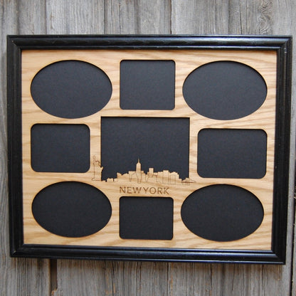 New York Skyline Picture Frame - Legacy Images - Picture Frames - 11x14 Picture Frame 5x7 picture frame 8x10 picture frame laser engraved