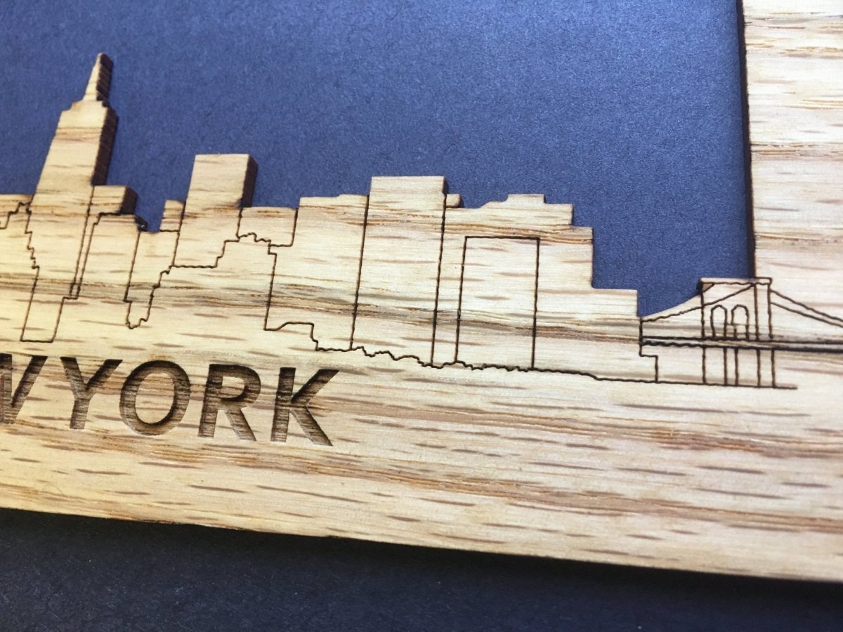 New York Skyline Picture Frame - Legacy Images - Picture Frames - 11x14 Picture Frame 5x7 picture frame 8x10 picture frame laser engraved