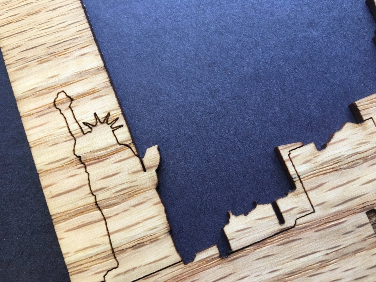 New York Skyline Picture Frame - Legacy Images - Picture Frames - 11x14 Picture Frame 5x7 picture frame 8x10 picture frame laser engraved