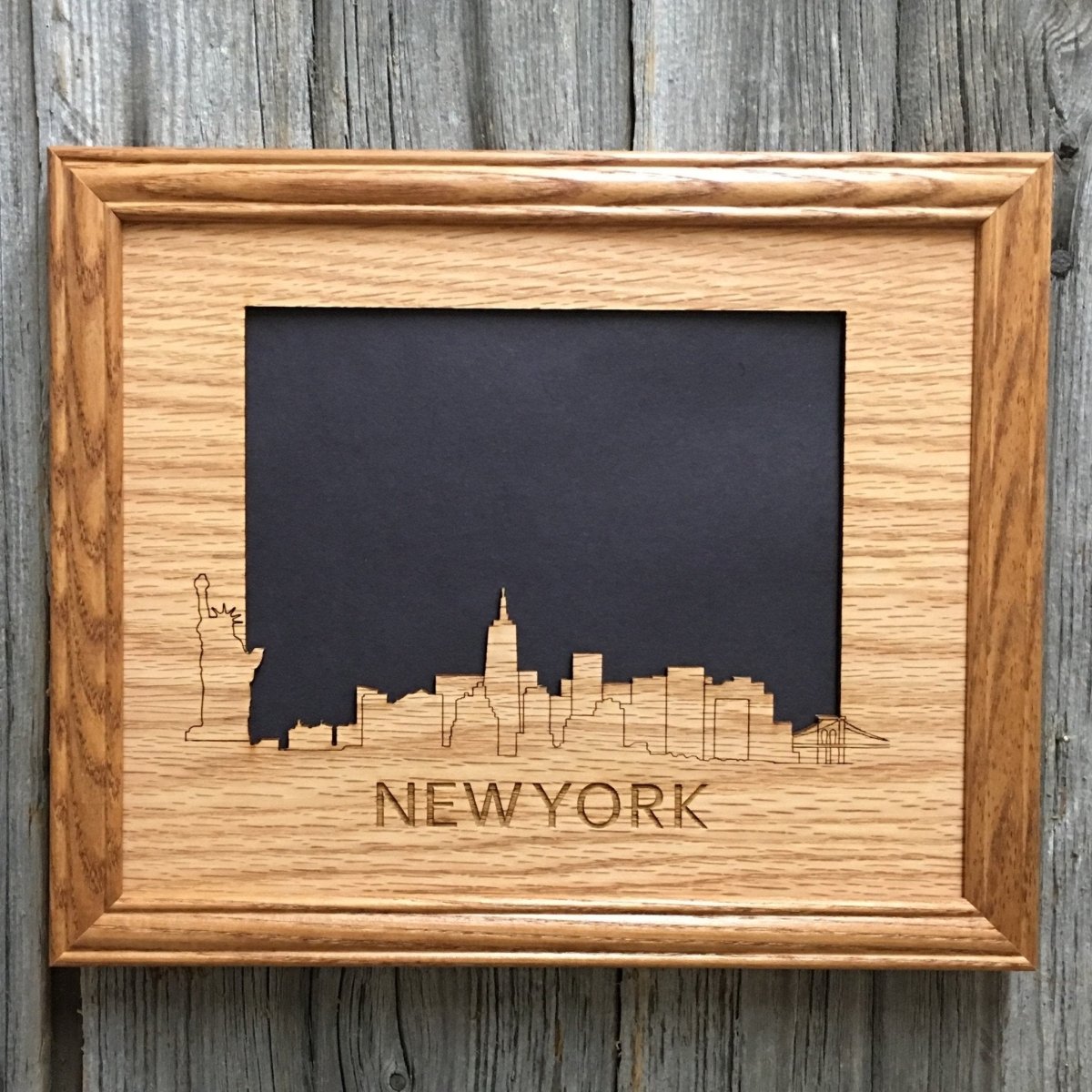 New York Skyline Picture Frame - Legacy Images - Picture Frames - 11x14 Picture Frame 5x7 picture frame 8x10 picture frame laser engraved