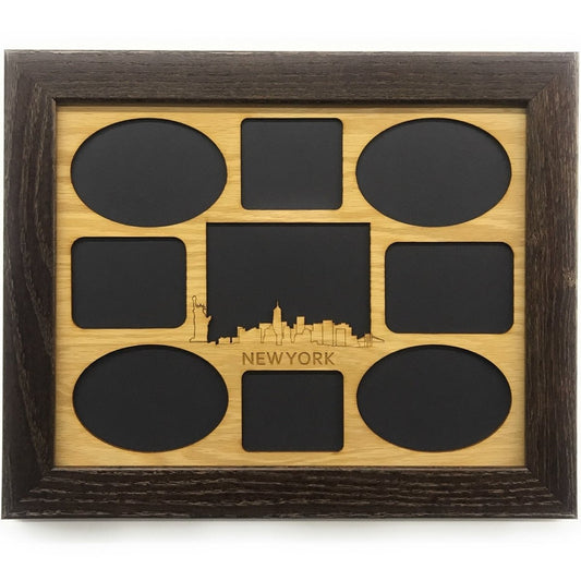 New York Skyline Picture Frame - Legacy Images - Picture Frames - 11x14 Picture Frame 5x7 picture frame 8x10 picture frame laser engraved