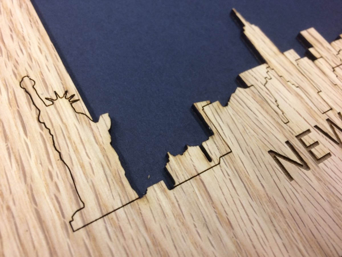 New York Skyline Picture Frame - Legacy Images - Picture Frames - 11x14 Picture Frame 5x7 picture frame 8x10 picture frame laser engraved