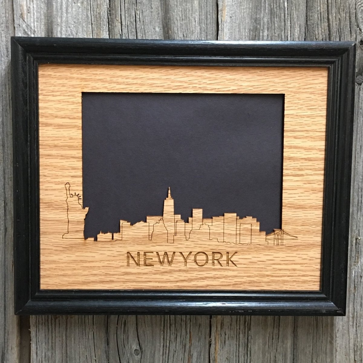 New York Skyline Picture Frame - Legacy Images - Picture Frames - 11x14 Picture Frame 5x7 picture frame 8x10 picture frame laser engraved