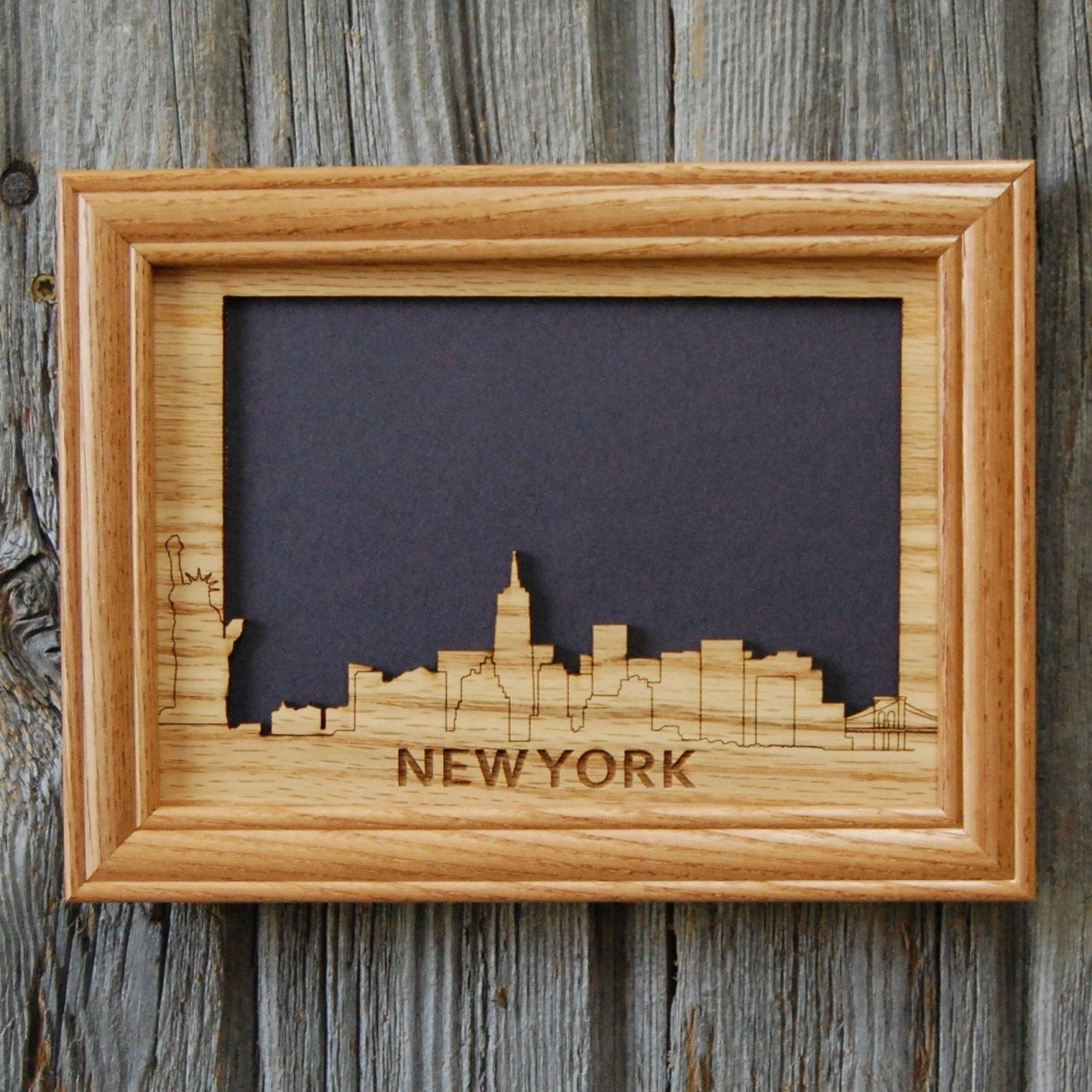 New York Skyline Picture Frame - Legacy Images - Picture Frames - 11x14 Picture Frame 5x7 picture frame 8x10 picture frame laser engraved