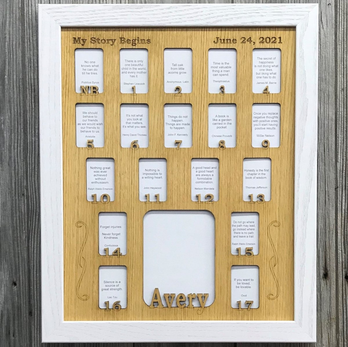 Newborn - 18 Picture Frame - Legacy Images - Picture Frames - 11x14 Picture Frame 12x16 picture frame 16x20 picture frame laser engraved