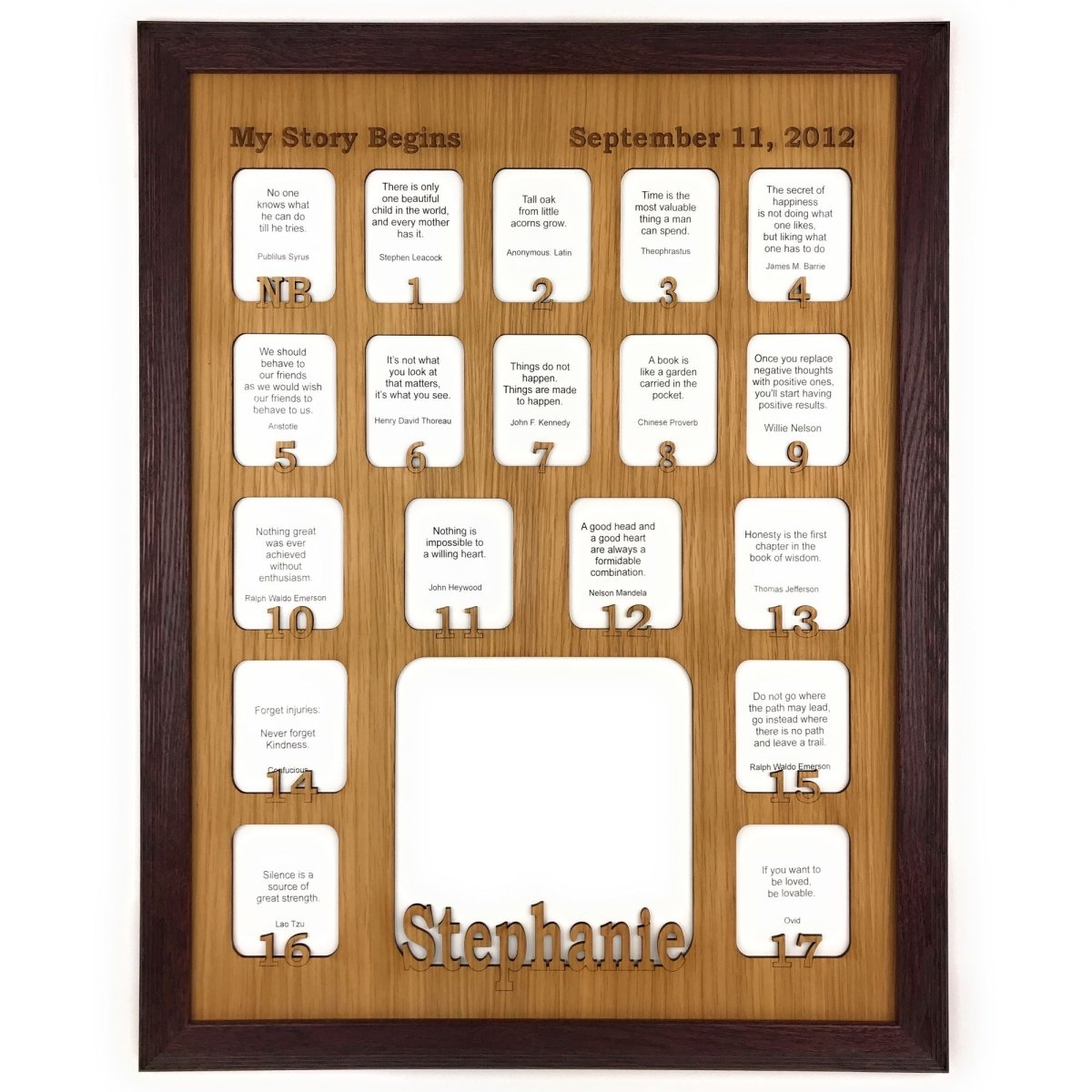 Newborn - 18 Picture Frame - Legacy Images - Picture Frames - 11x14 Picture Frame 12x16 picture frame 16x20 picture frame laser engraved