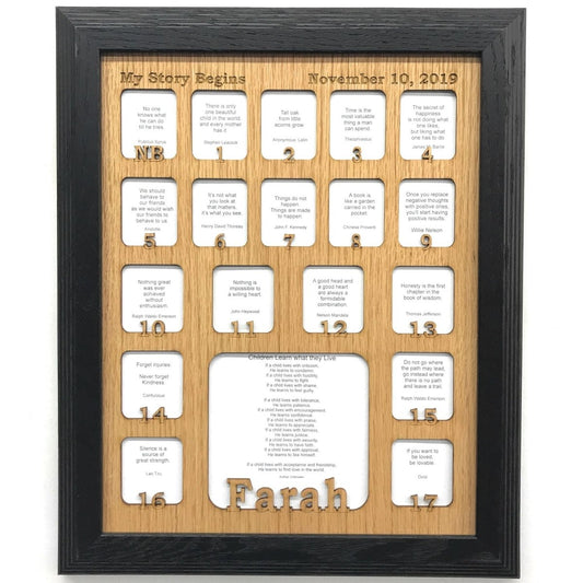 Newborn - 18 Picture Frame - Legacy Images - Picture Frames - 11x14 Picture Frame 12x16 picture frame 16x20 picture frame laser engraved