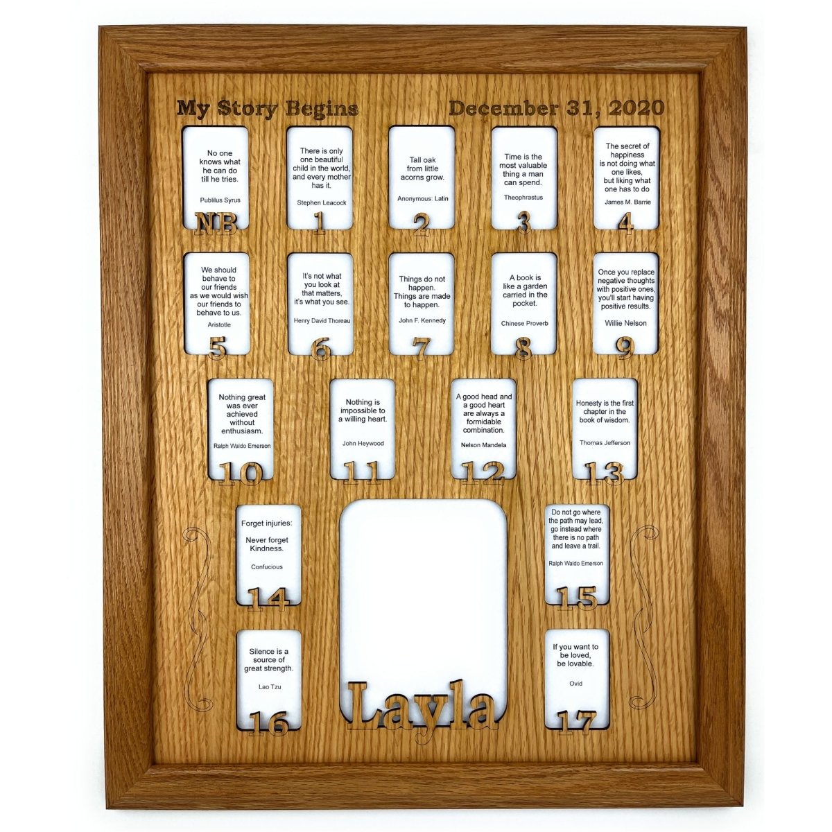 Newborn - 18 Picture Frame - Legacy Images - Picture Frames - 11x14 Picture Frame 12x16 picture frame 16x20 picture frame laser engraved